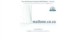 Desktop Screenshot of mailone.co.za