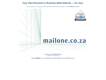 Tablet Screenshot of mailone.co.za